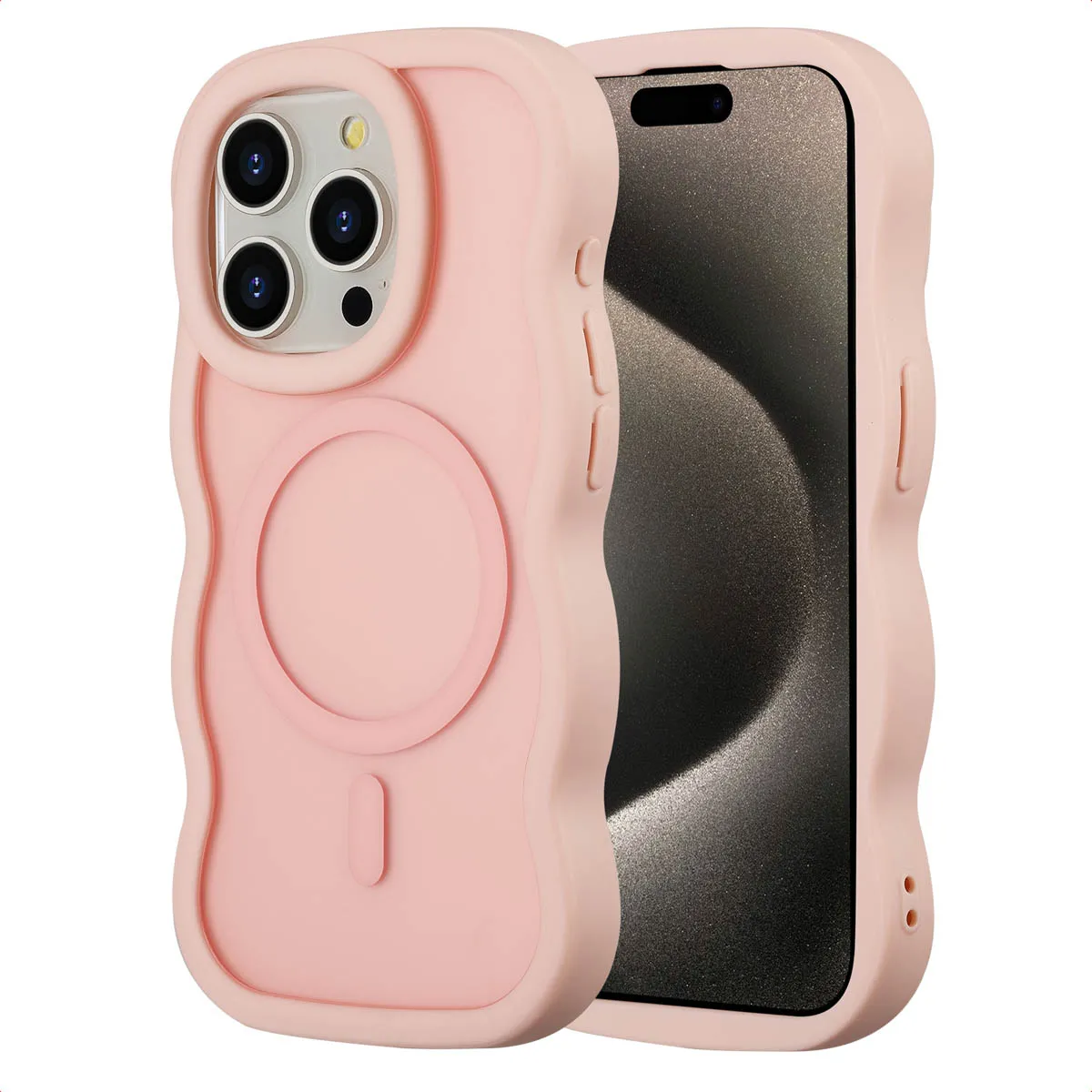Selencia Rose Coque Magsafe Wavy Apple Iphone 15 Pro