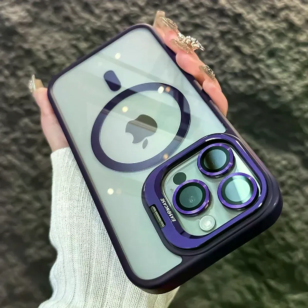 Housse Silicone SOKE Pour IPhone 11/Pro Max, Antichoc, Bleue, Avec Verre Trempé Inclus