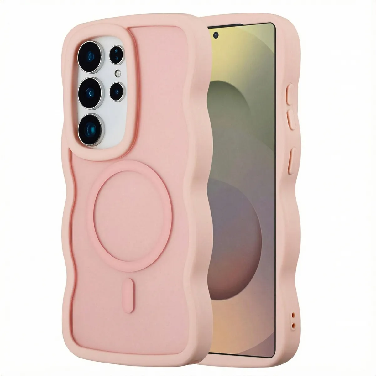 Selencia Rose Coque Wavy Samsung Galaxy S25 Ultra