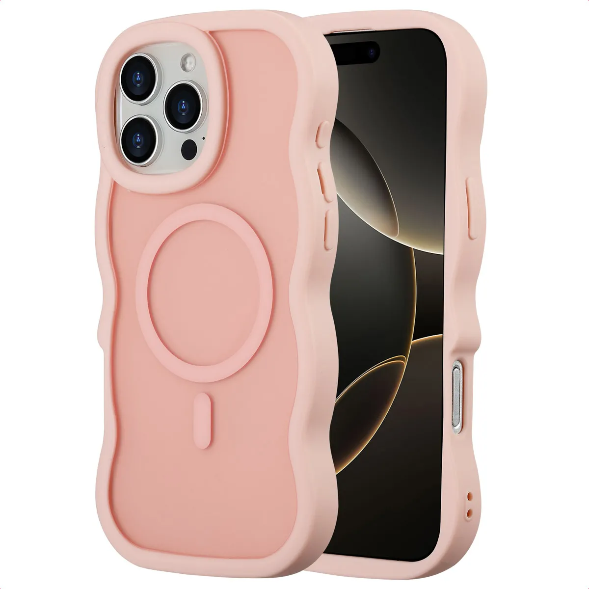 Selencia Rose Coque Wavy Avec Magsafe Apple Iphone 16 Pro Max