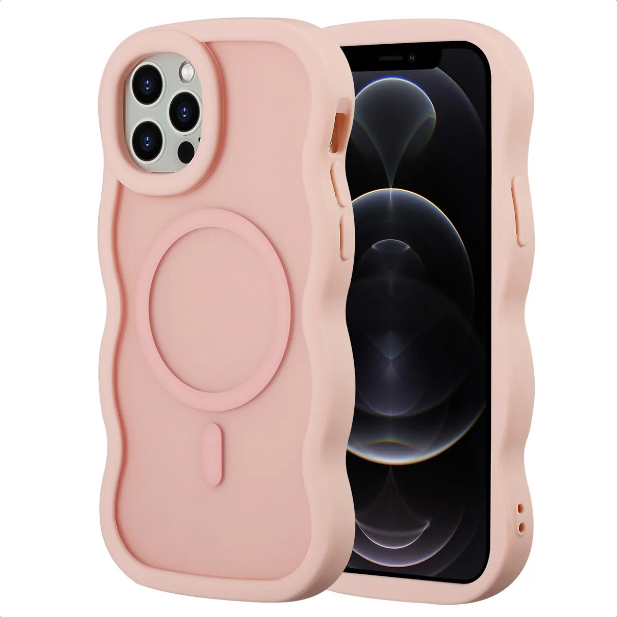 Selencia Rose Coque Wavy Avec Magsafe Iphone 12 / Iphone 12 Pro
