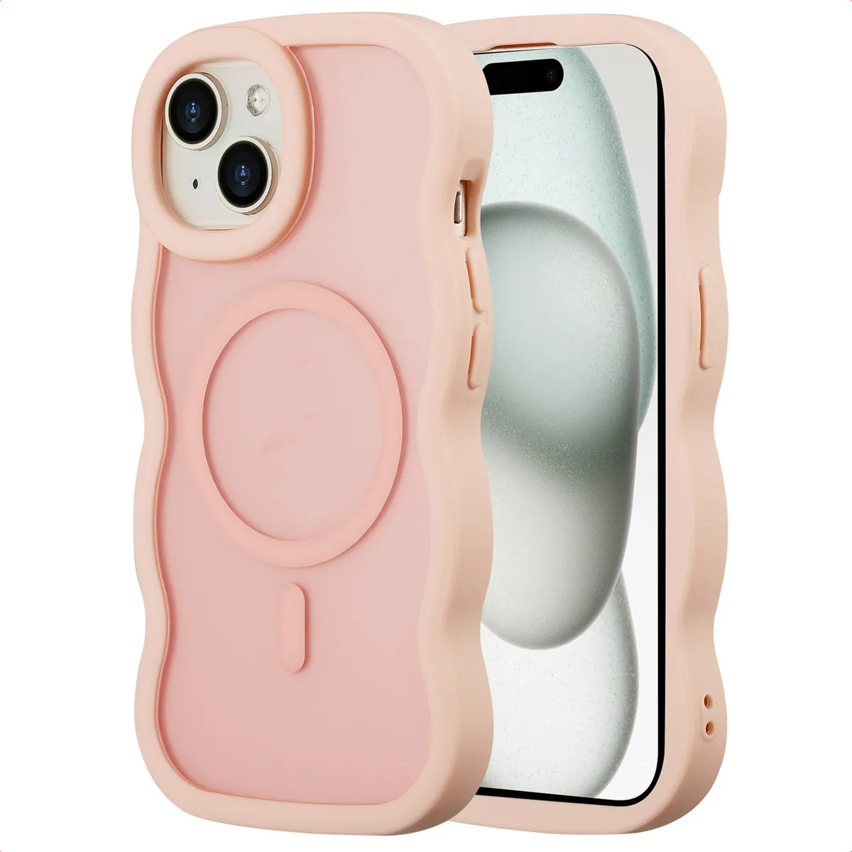 Selencia Rose Coque Wavy Magsafe Apple Iphone 15