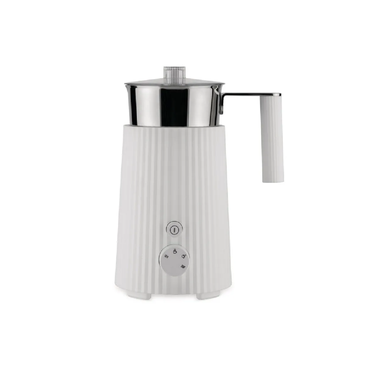 Alessi Mousseur À Lait Plisse White - Image 3