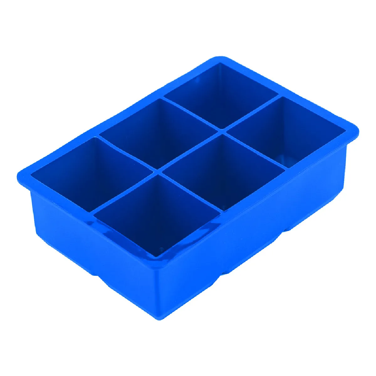 Moule à glaçons et chocolat en silicone - 6 cavités - Ustensiles de cuisine bleu foncé