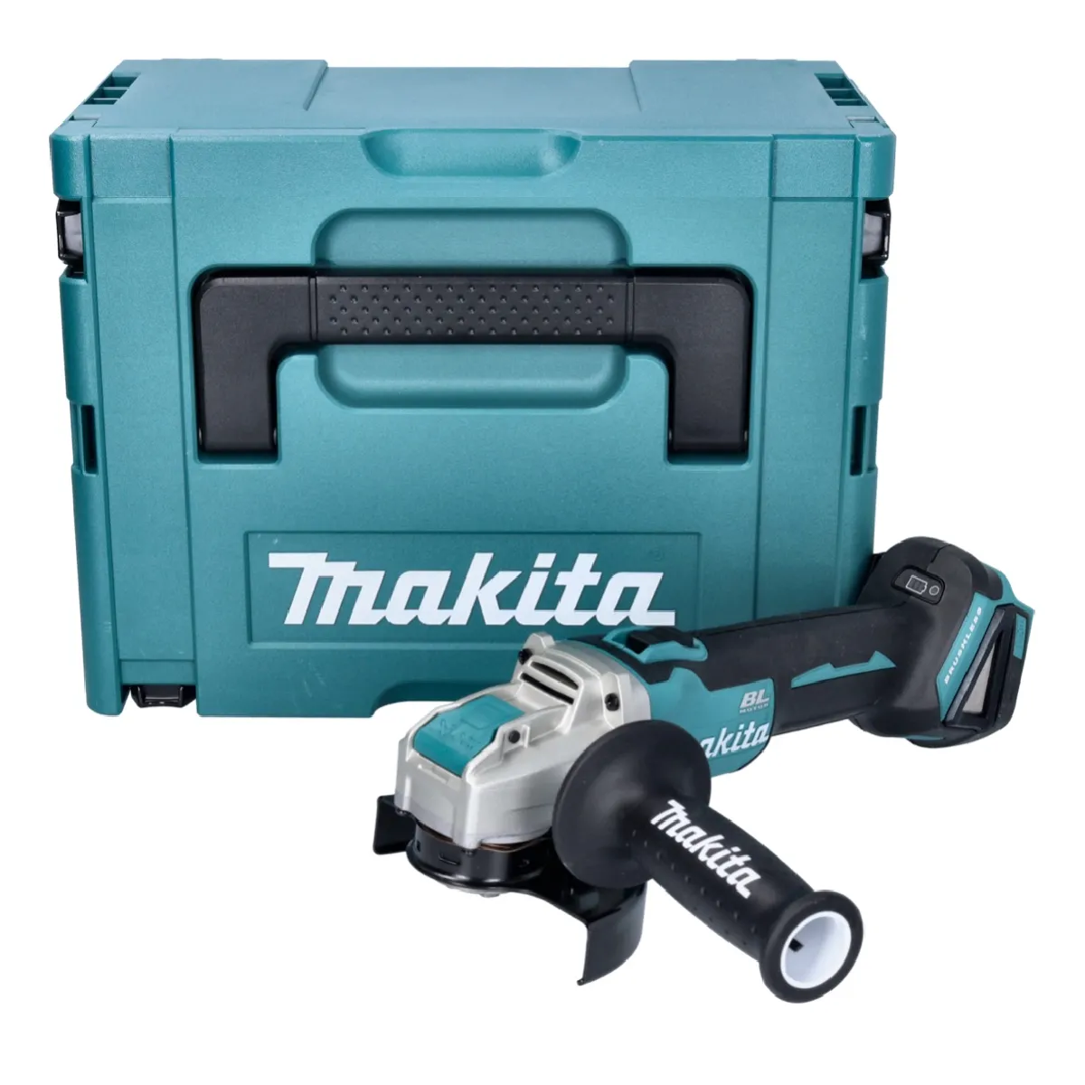 Makita DGA521ZX1J Meuleuse d'angle sans fil 125 mm 18V X LOCK Brushless + Coffret Makpac sans batterie sans chargeur