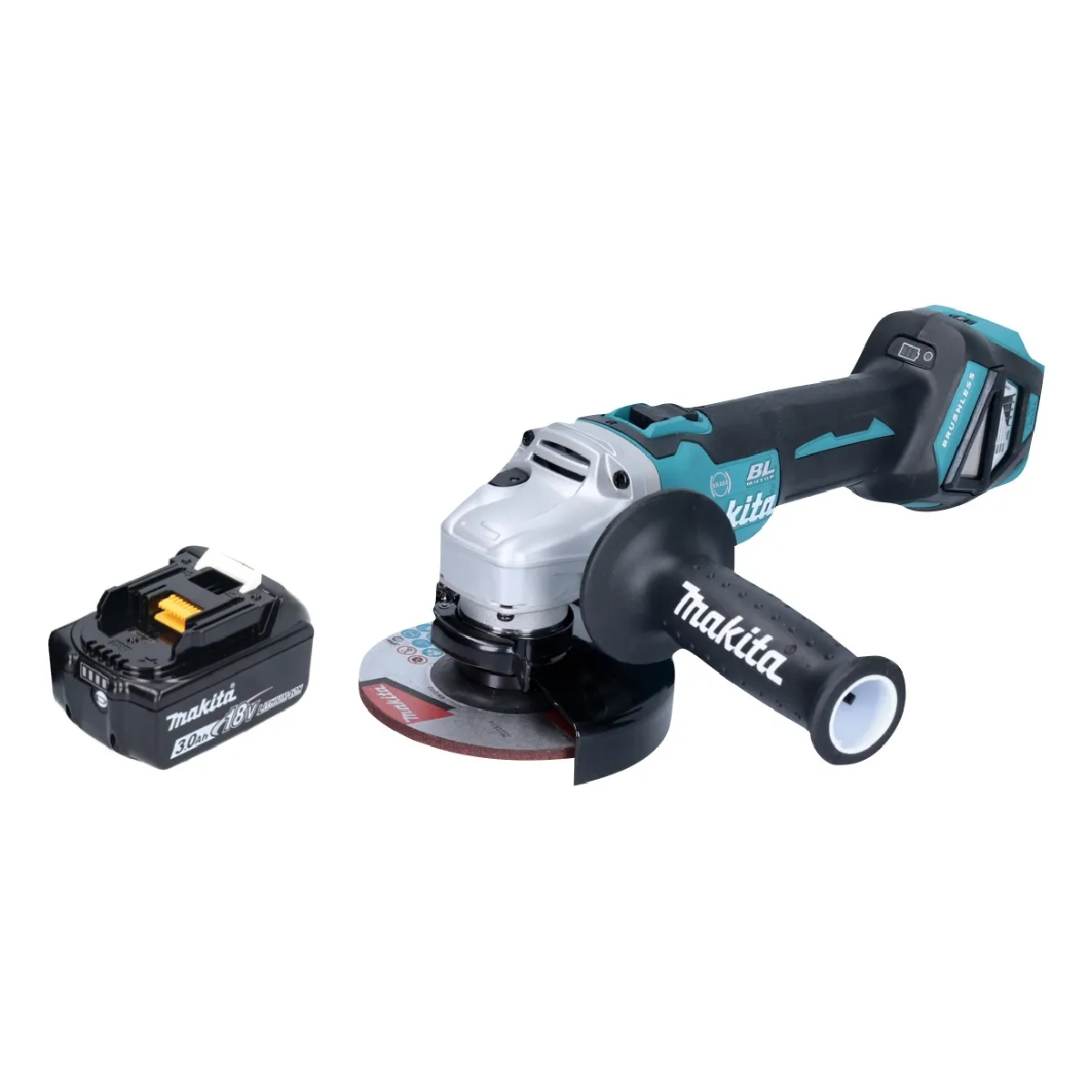 Makita DGA 513 F1 Meuleuse d'angle sans fil 18 V 125 mm Brushless + 1x batterie 3 0 Ah sans chargeur - vue 2