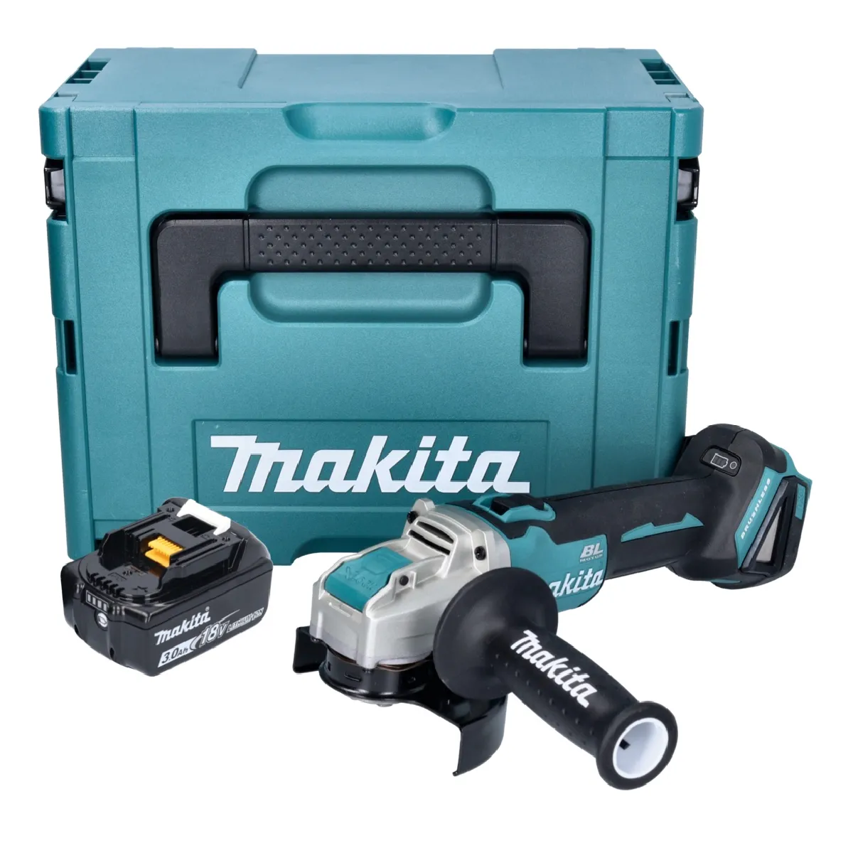 Makita DGA521F1X1J Meuleuse d'angle sans fil 125 mm 18V X LOCK Brushless + 1x Batterie 3 0 Ah + Coffret Makpac sans chargeur - vue 3