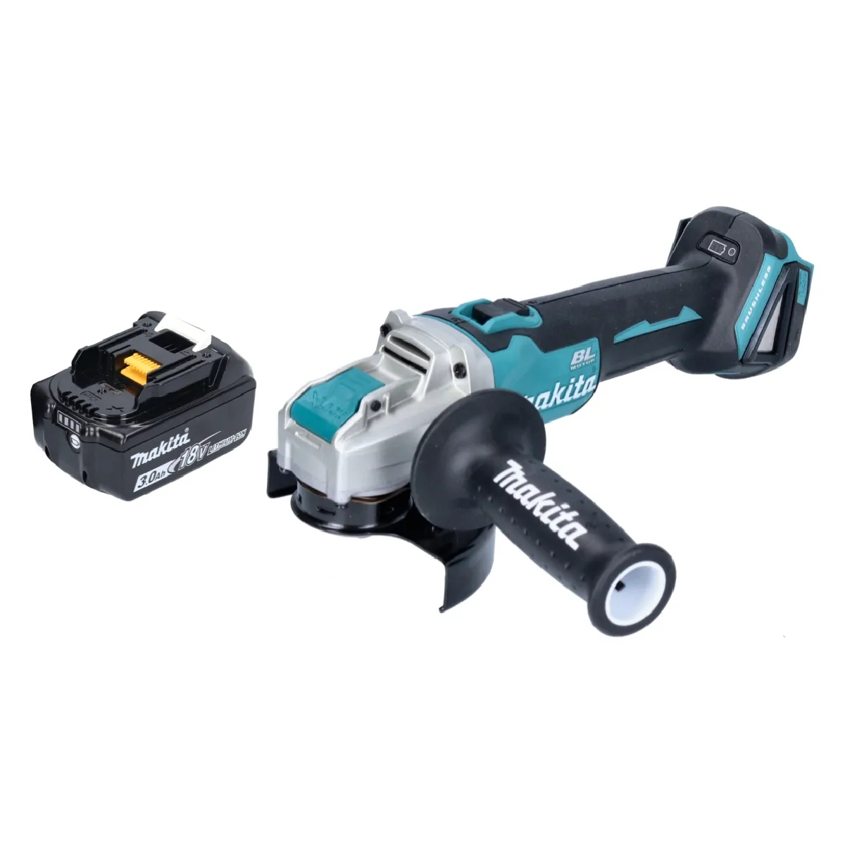 Makita DGA521F1X1 Meuleuse d'angle sans fil 125 mm 18V X LOCK Brushless + 1x Batterie 3 0 Ah sans chargeur - vue 2