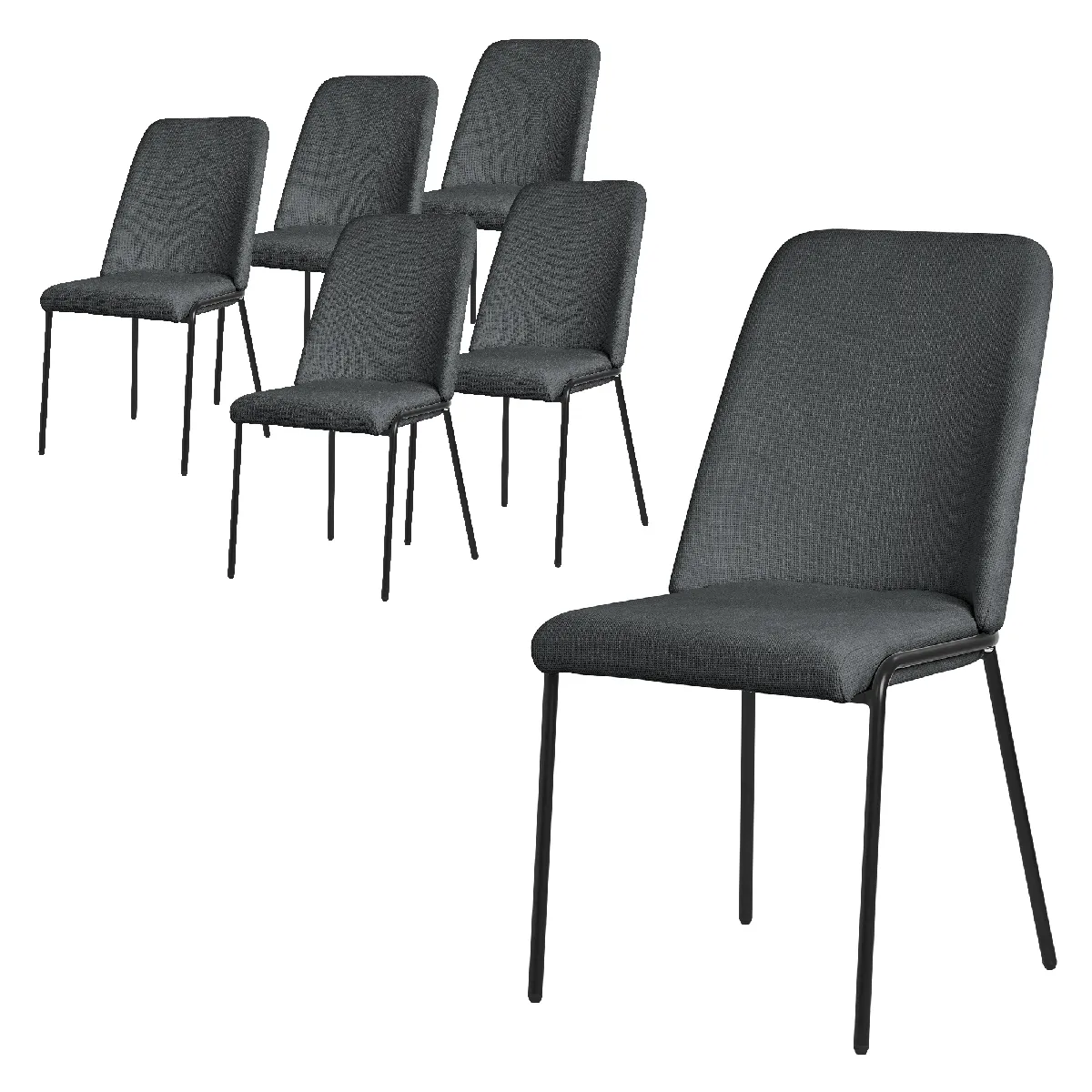 Ml-Design Lot De 6 Chaises De Salle À Manger Chaise De Salon Chaise De Cuisine Chaise Remb