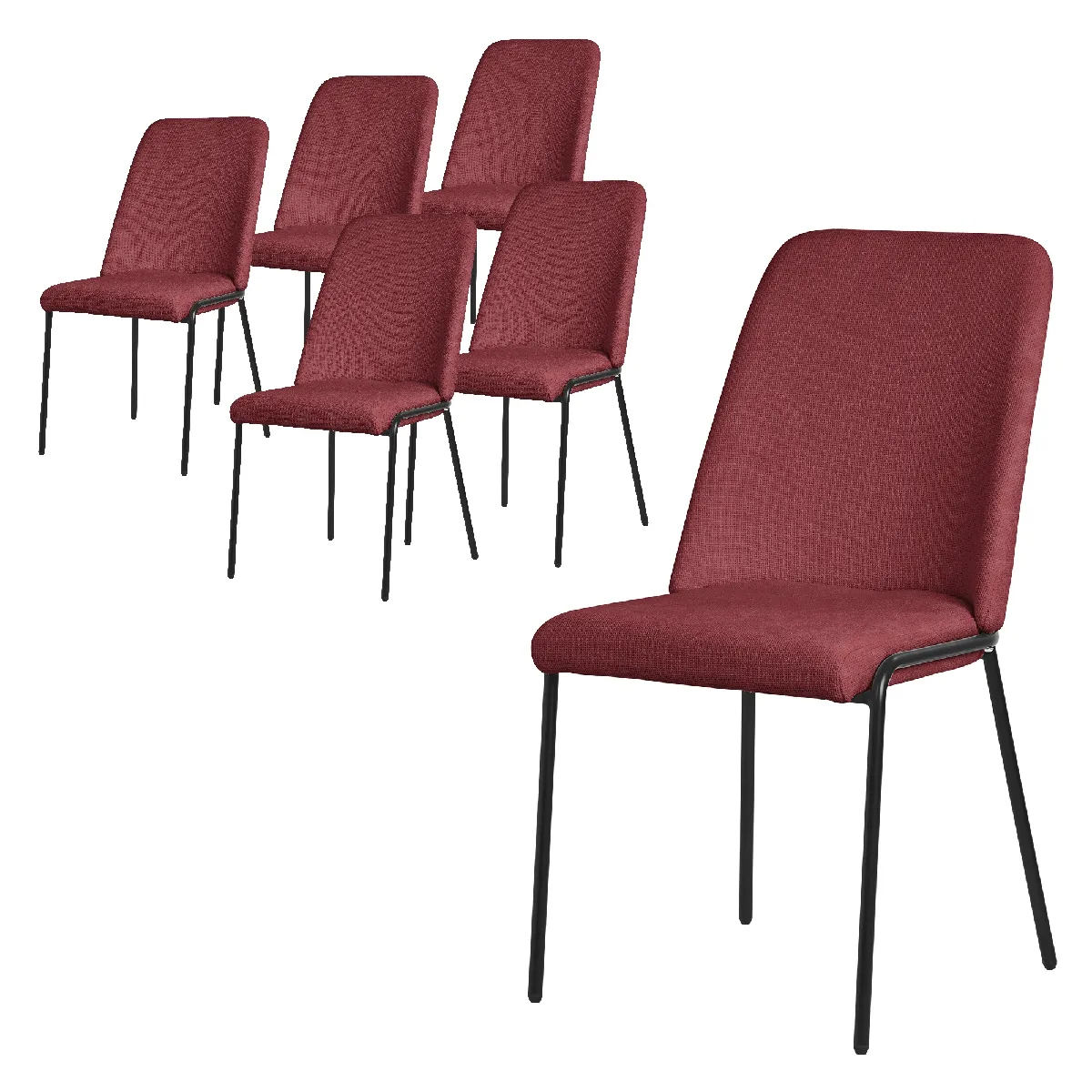 Lot de 6 chaises de salle à manger Chaises de salon Chaises de cuisine Chaise re
