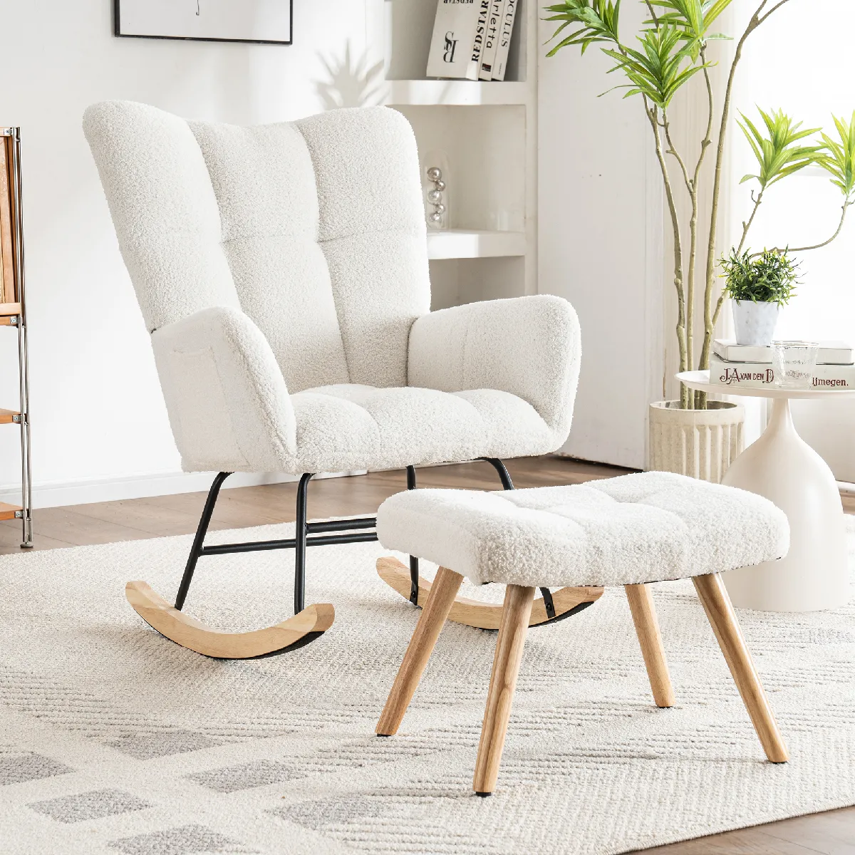 Okwish fauteuil rocking chair - Blanc