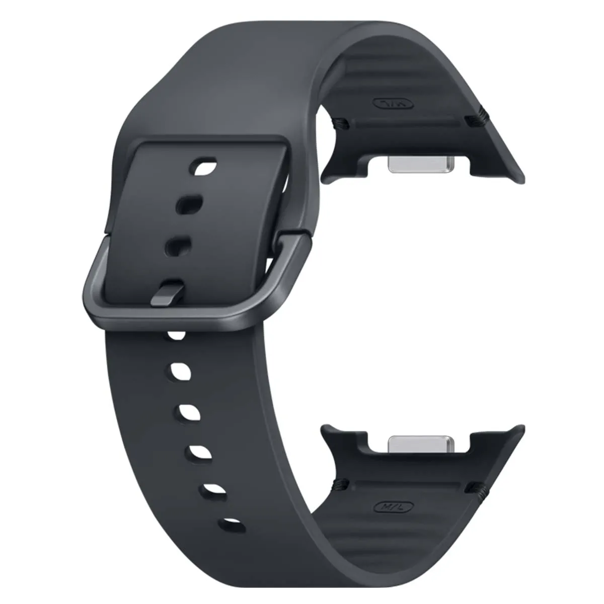 Samsung Bracelet pour Galaxy Watch 115mm S/M 20mm Édition Sport en Silicone Gris anthracite