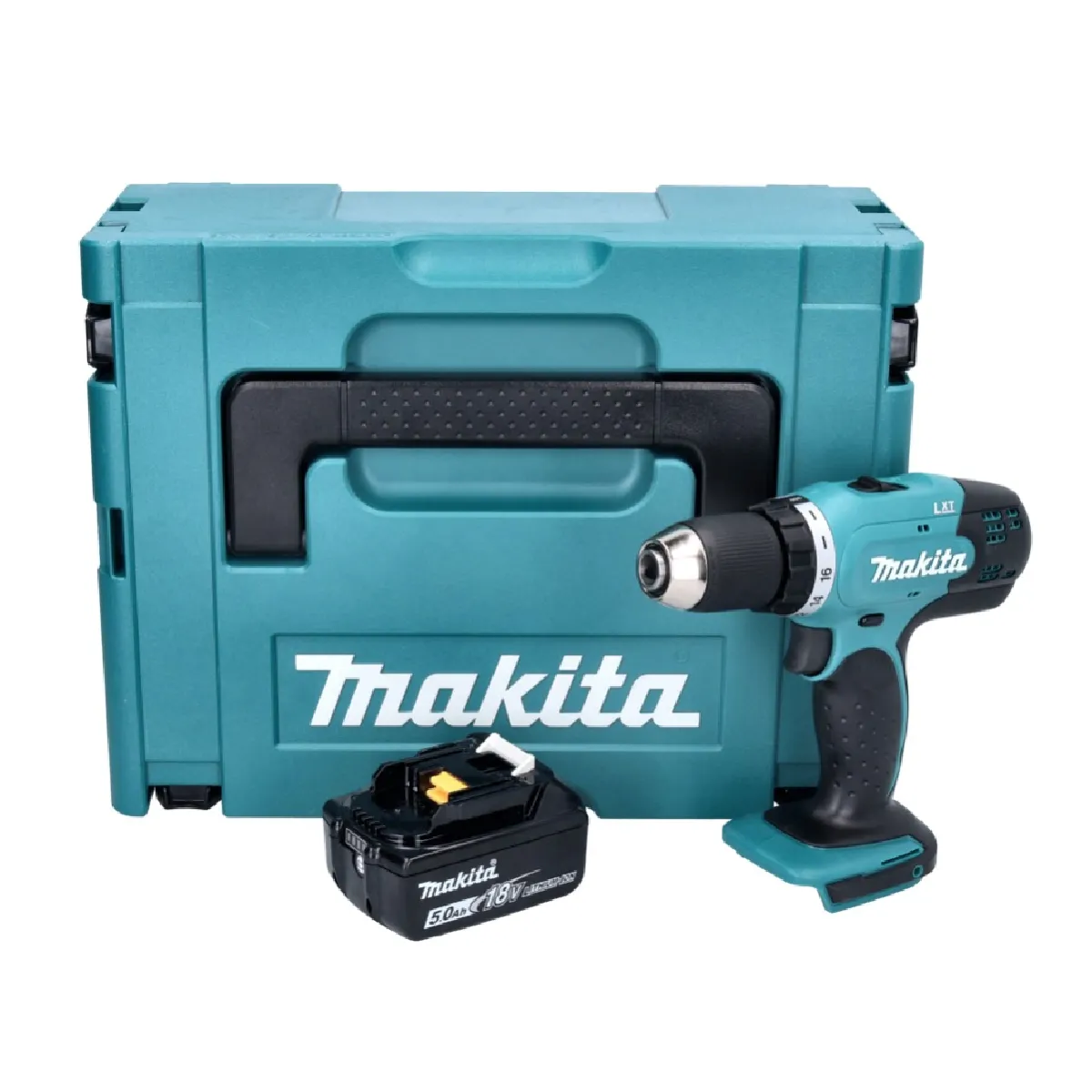 Makita DDF 453 T1J Perceuse visseuse sans fil 18 V 42 Nm + 1x batterie 5 0 Ah + Makpac sans chargeur - vue 2