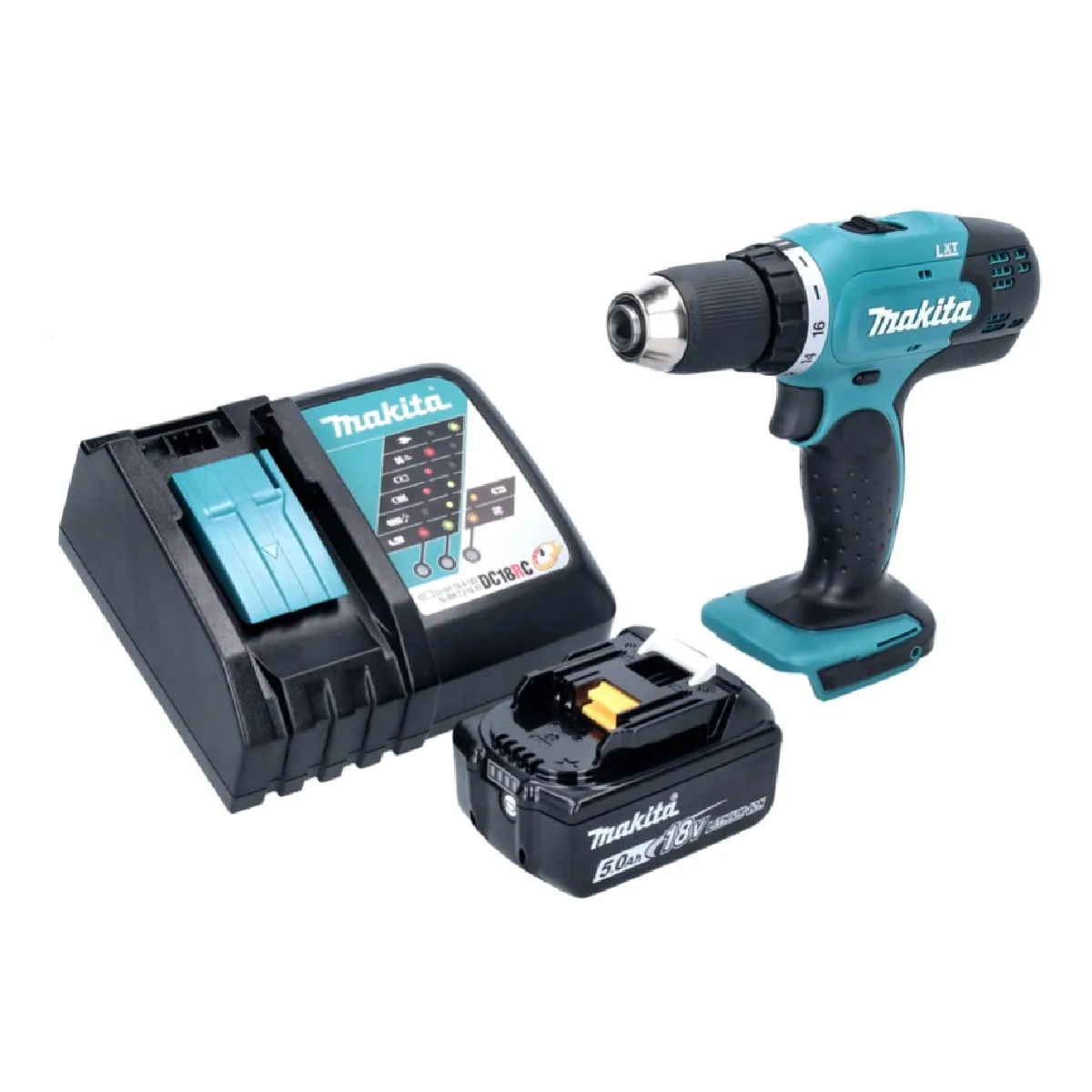 Makita DDF 453 RT1 Perceuse visseuse sans fil 18 V 42 Nm + 1x batterie 5 0 Ah + chargeur - vue 2
