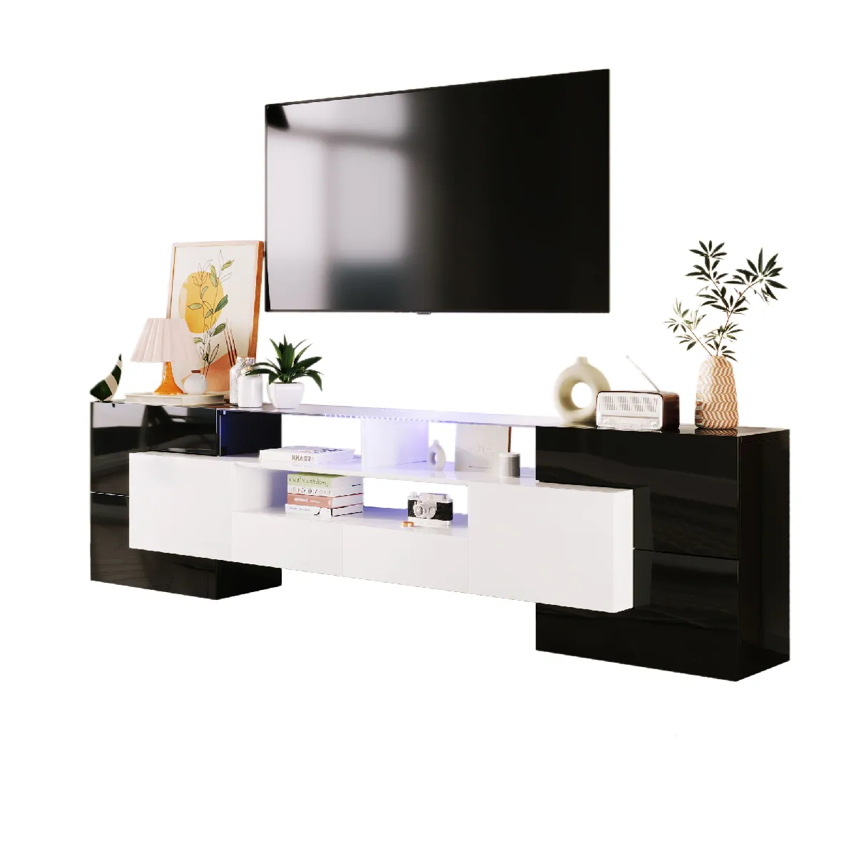 Blossom paris Meuble TV moderne - Noir