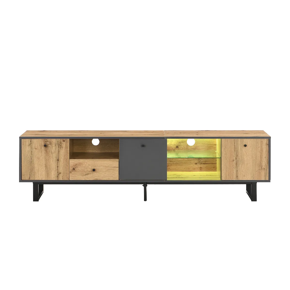 Blossom paris Meuble TV bas LED - Bois