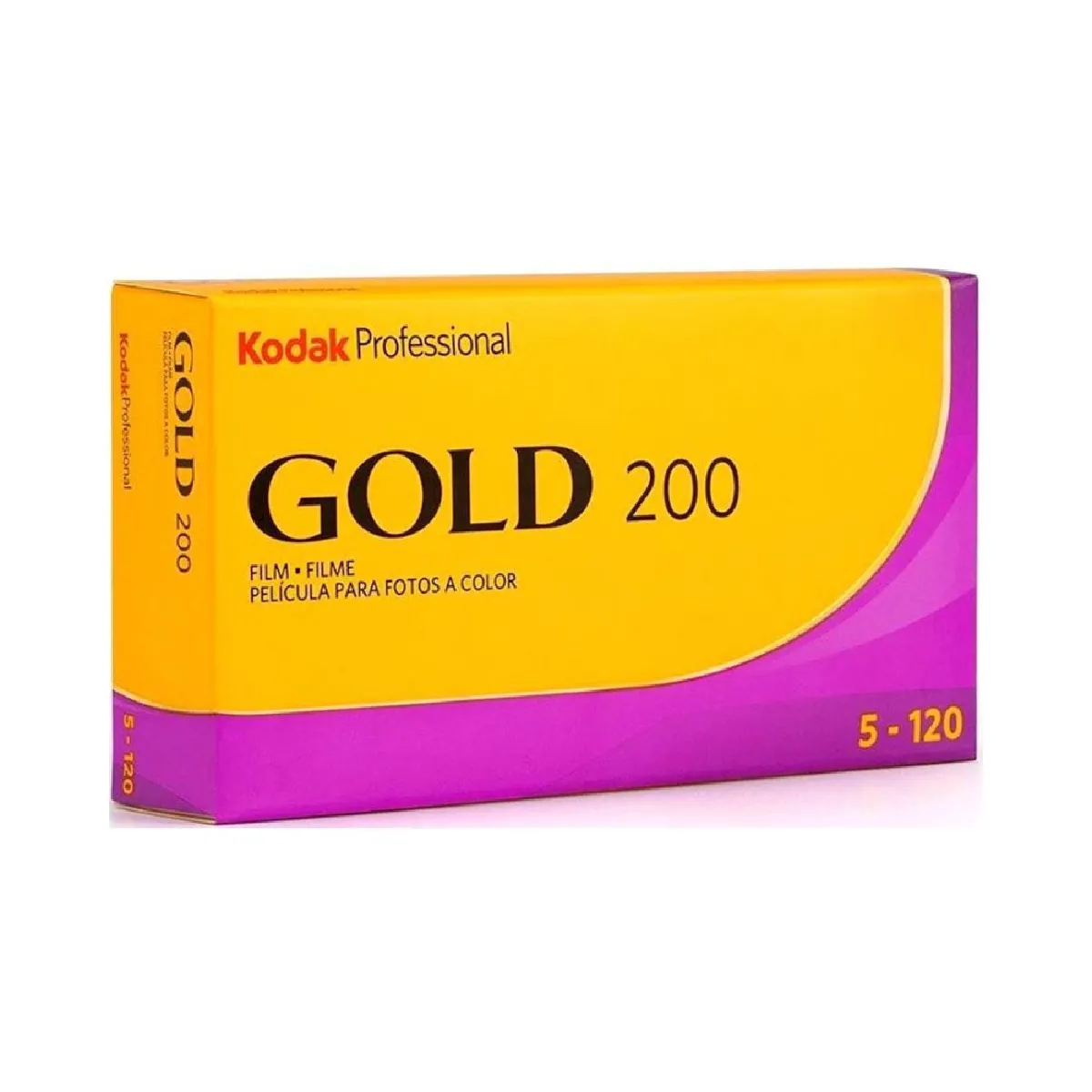 Kodak Gold 200 120 Pack 5 Films Couleur Moyen Format ISO 200 Grain Fin