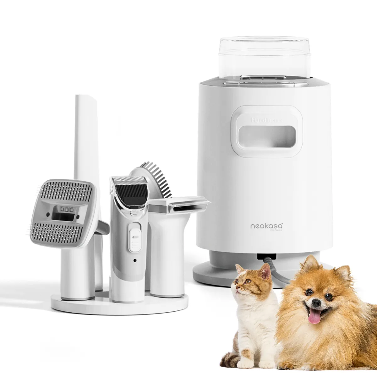 Comparer les prix de Neakasa P0 Pro - Kit de Toilettage pour Animaux de Compagnie 5-en-1 avec Aspirateur