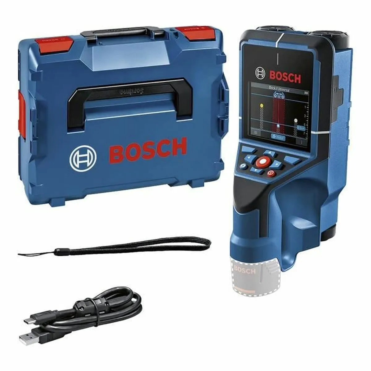 Détecteur mural Bosch Professional D Tect 200 C + BOXX + dragonne Bosch Radar Technology sans batterie ni chargeur 0601081608 - vue 2