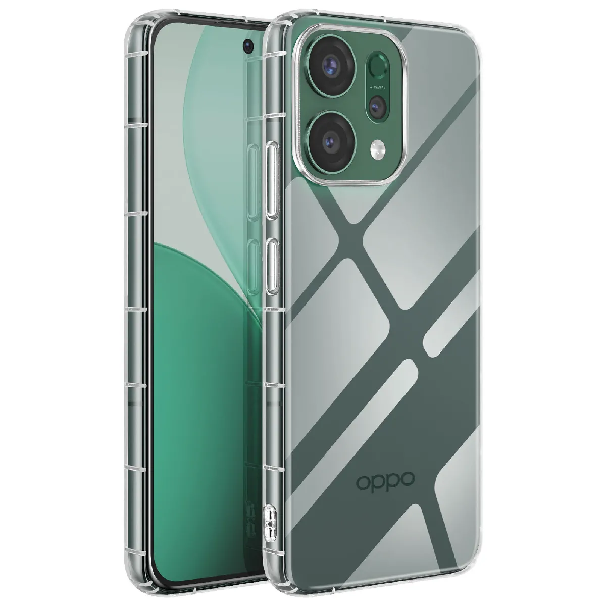 Avizar - Coque Oppo Reno - Silicone Souple - Transparent - Image 2