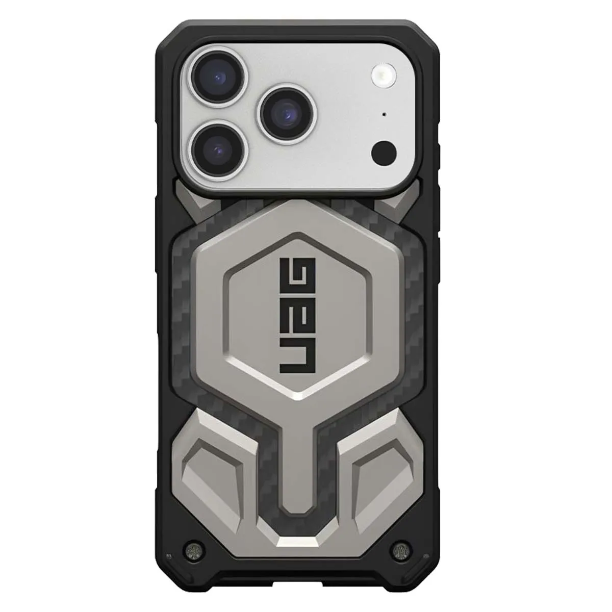 UAG Coque pour iPhone 17 Pro Compatible MagSafe S&eacute;rie Monarch Pro Gris
