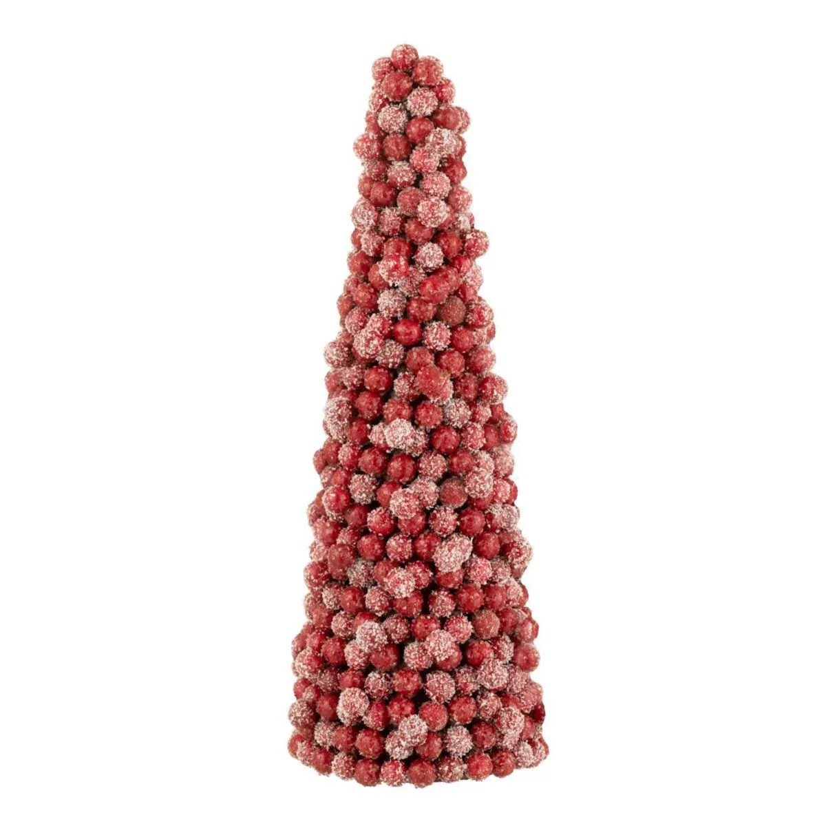 GENERIQUE - Cône de Noël Déco Baies - Rouge - 41 cm - Image 2