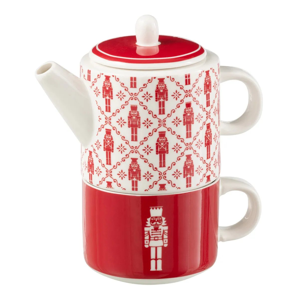 Non Communiqué Rouge Théière Avec Tasse "Casse-Noisette" 78Cl - Image 2