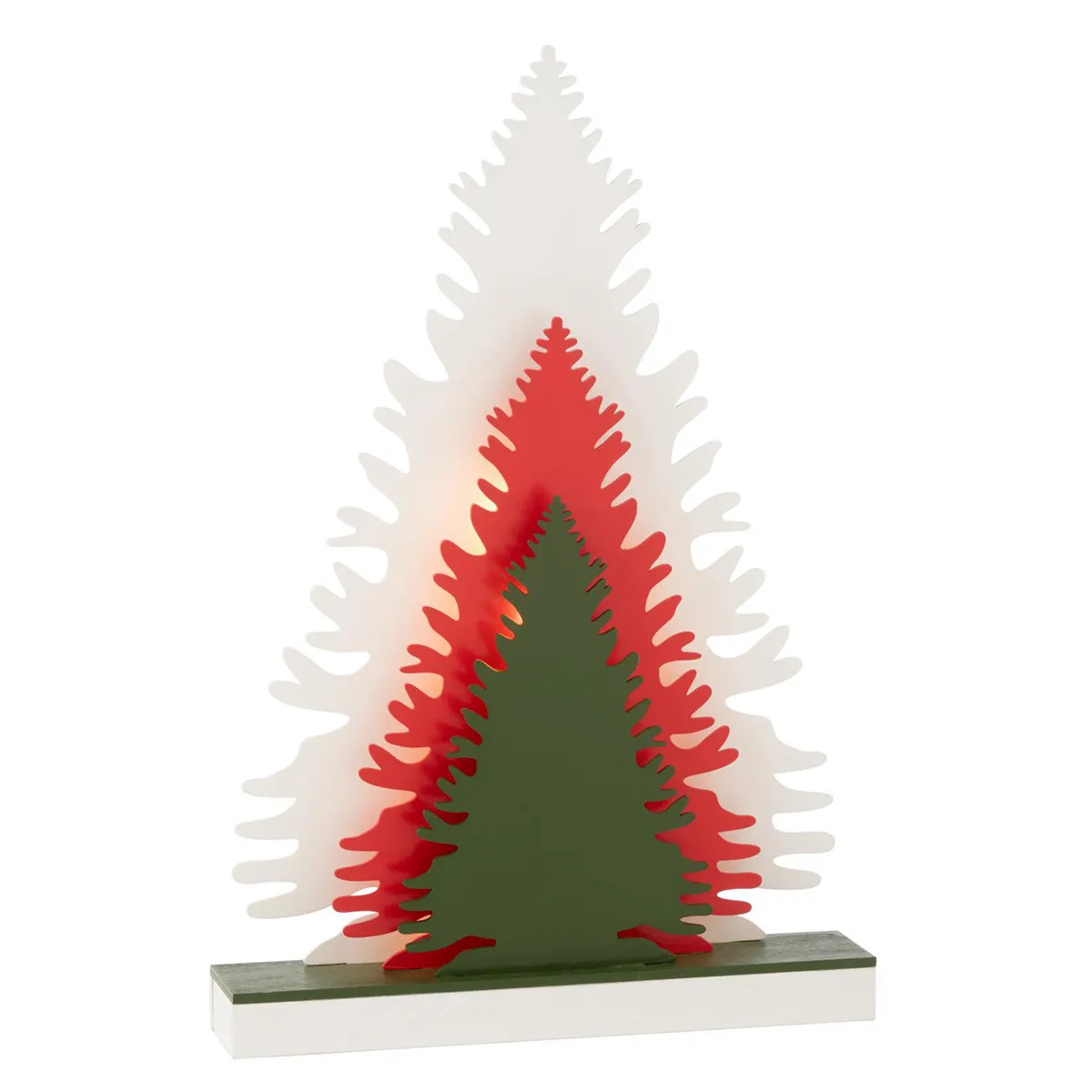 Generique Déco Sapins À Led En Bois "Hiver" 44Cm Multicolore - Image 2