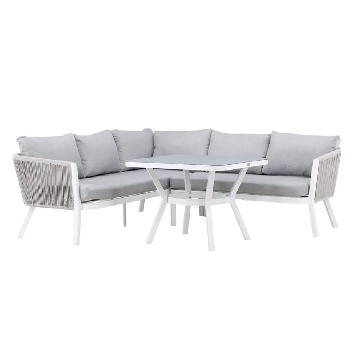 Paris Prix Blanc/Gris/Clair Salon D'angle De Jardin - &