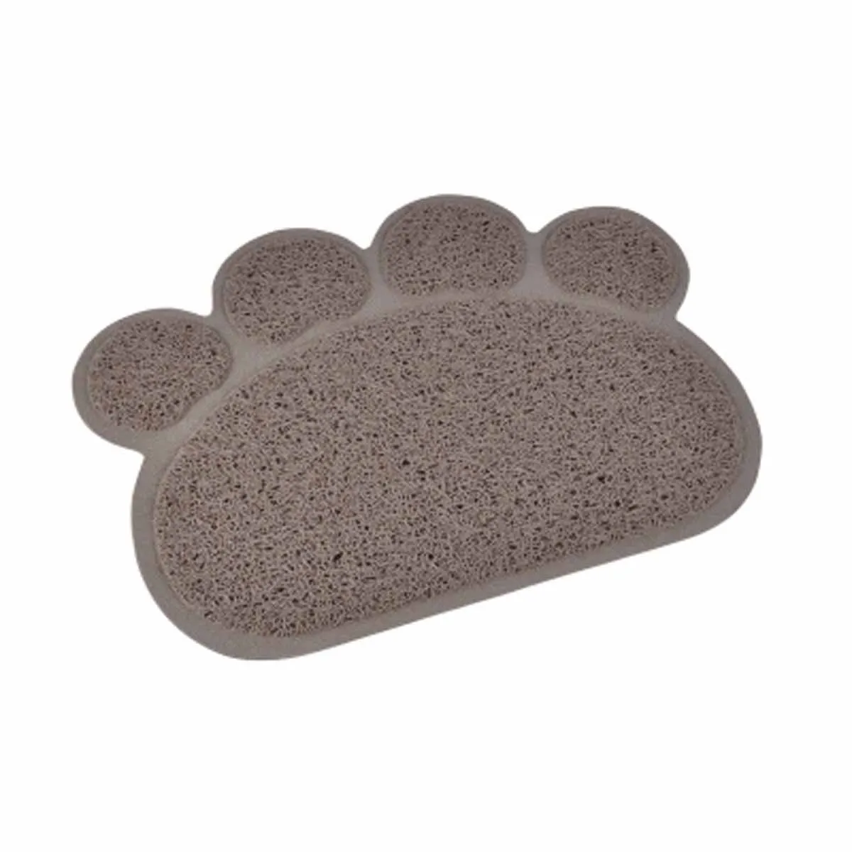 Tapis Repas pour Chien & Chat Pattes 40cm Taupe