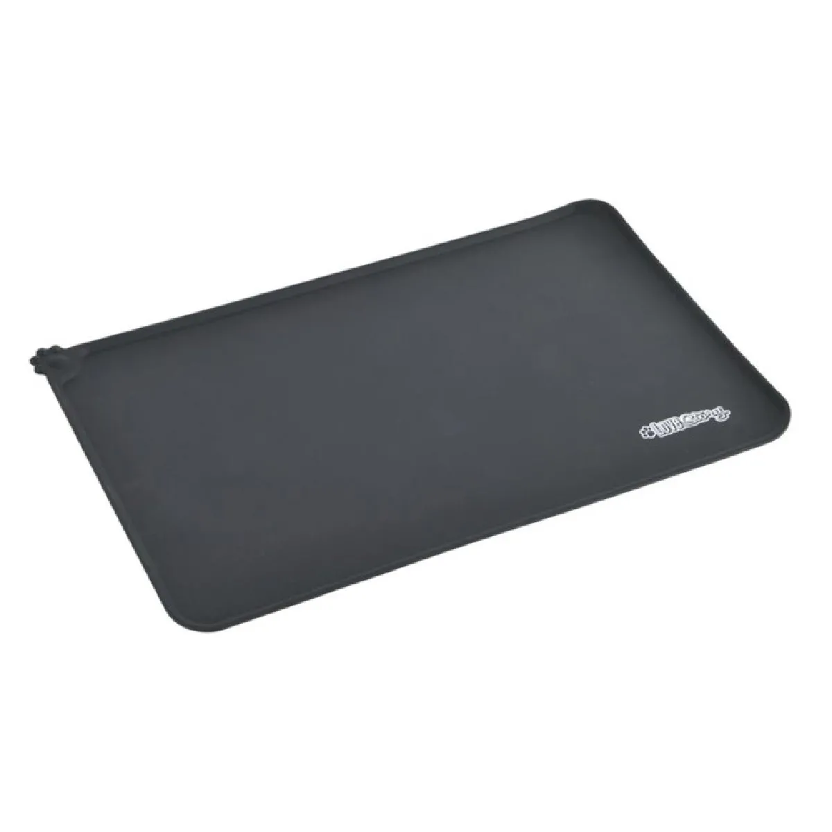 Tapis Repas pour Chien & Chat Souple 47cm Noir