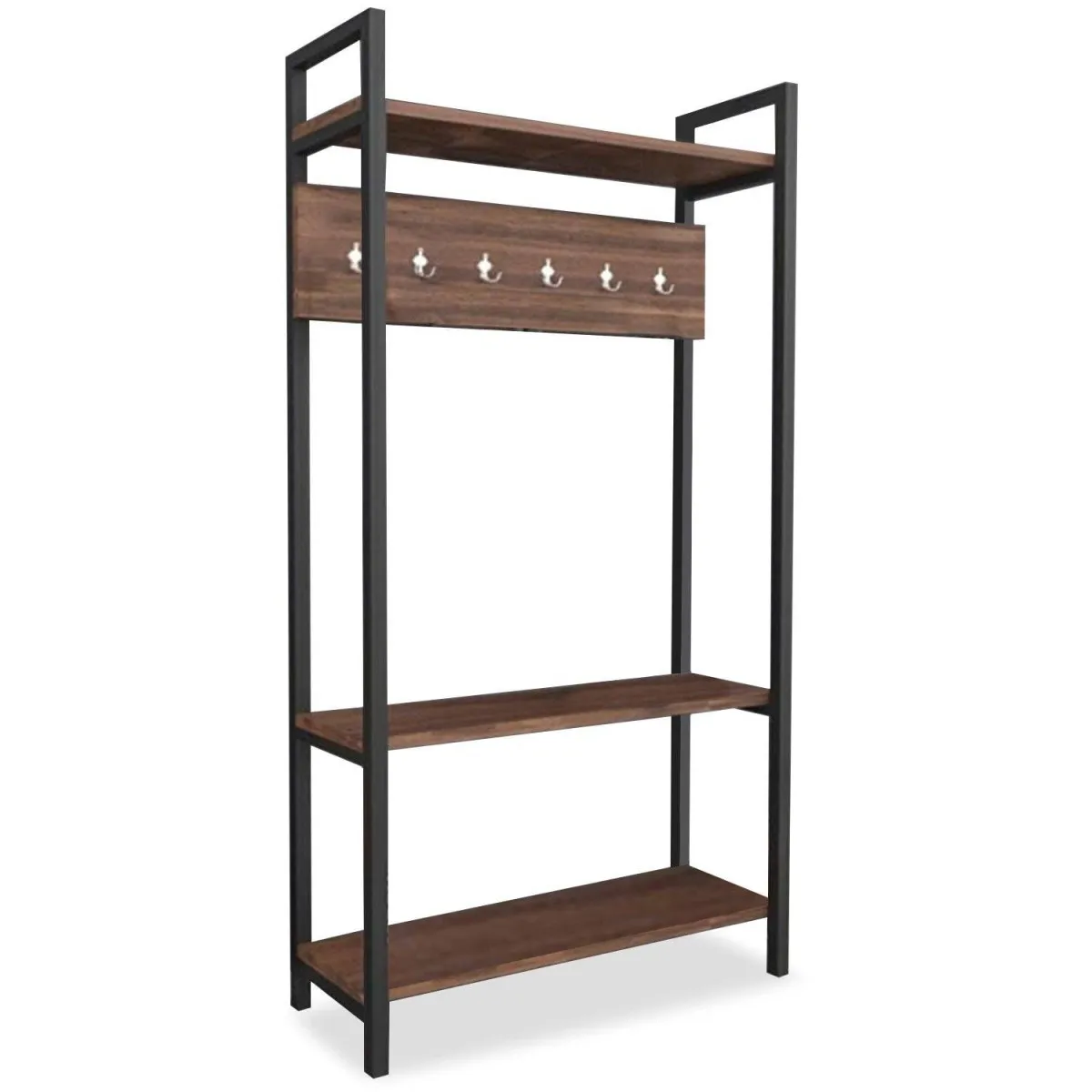 Meuble d'Entrée Vestiaire Sicaret 180cm Chêne