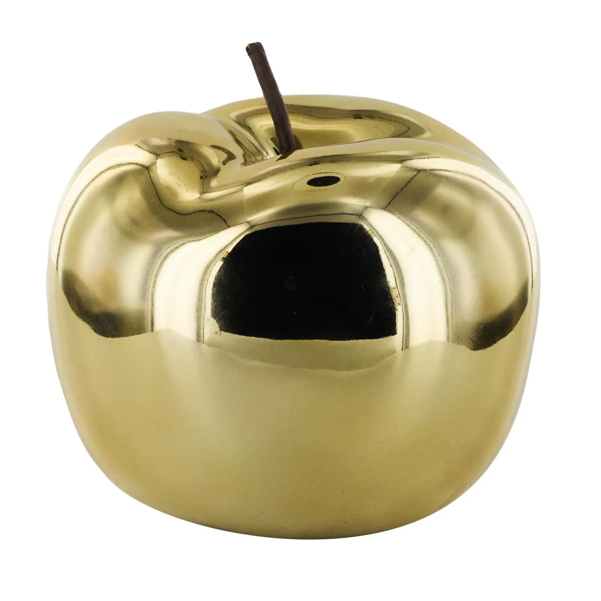 The Home Deco Factory Pomme Déco À Poser Golden 27 Cm Doré
