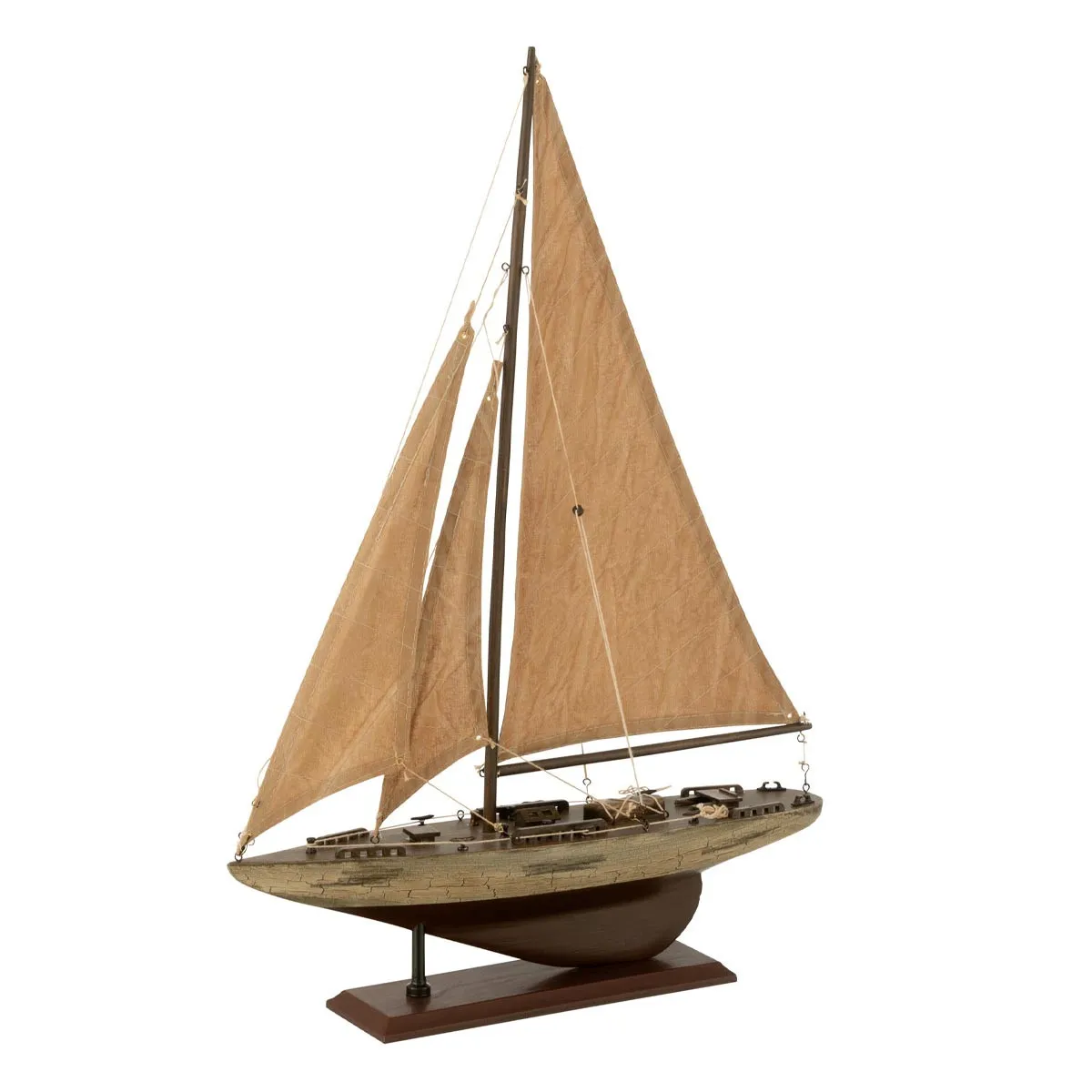 Non Communiqué Marron Voilier Déco En Bois "Harrison" 59Cm - Image 3