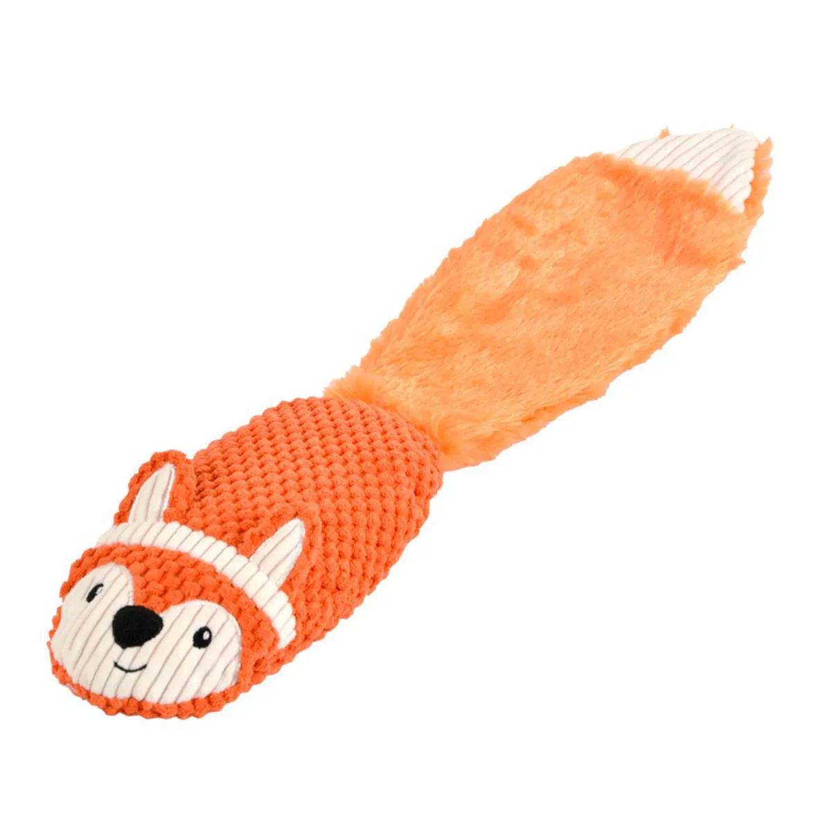 Jouet Peluche Sonore pour Chien "Renard" 55cm Orange