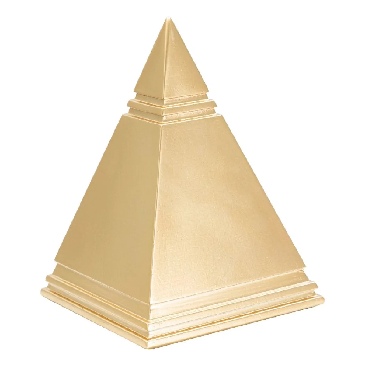 Generique Pyramide Décorative En Résine 15.5Cm Or - Image 3