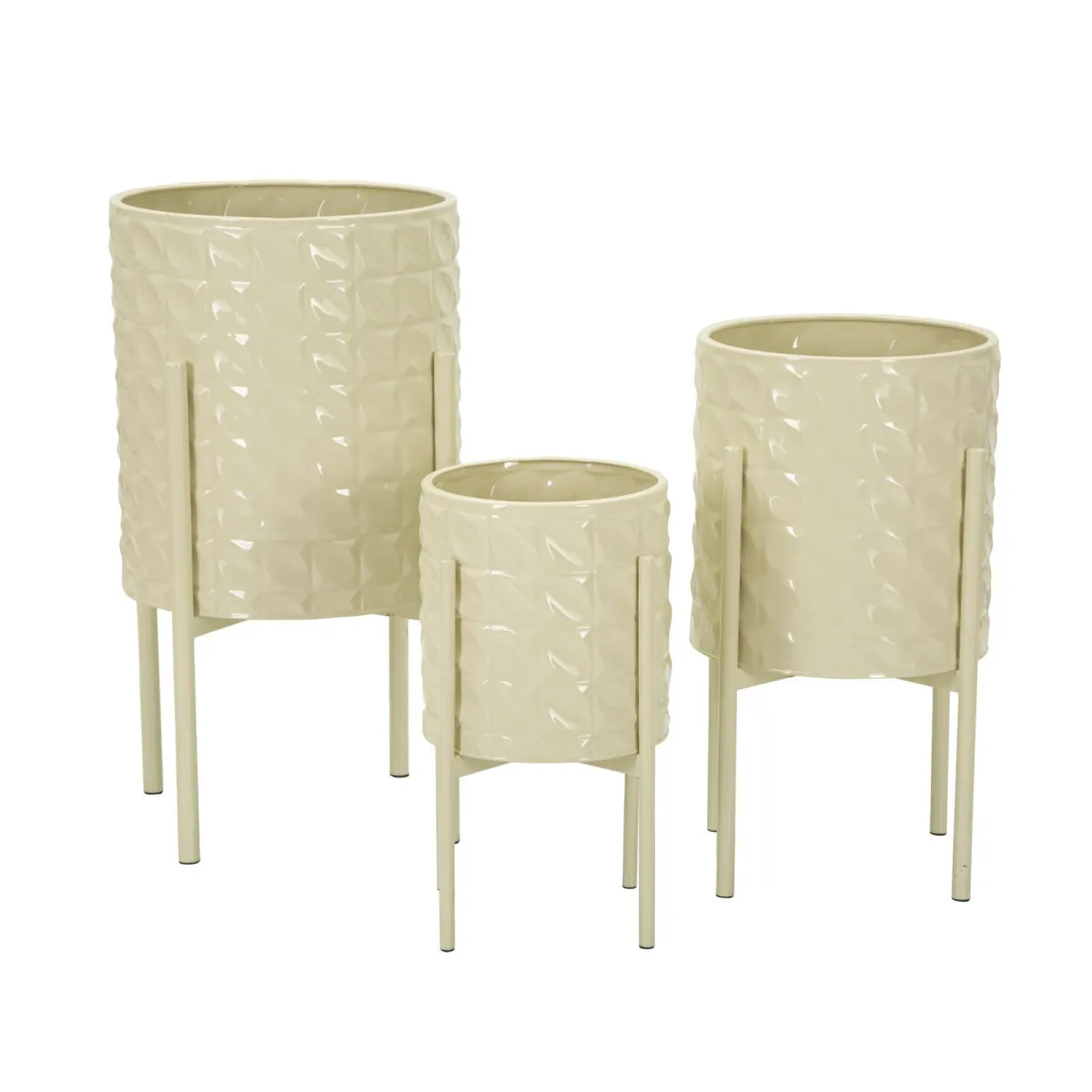 Mauro Ferretti Beige Cache-Pot Betsy Tris (X3) - Image 2