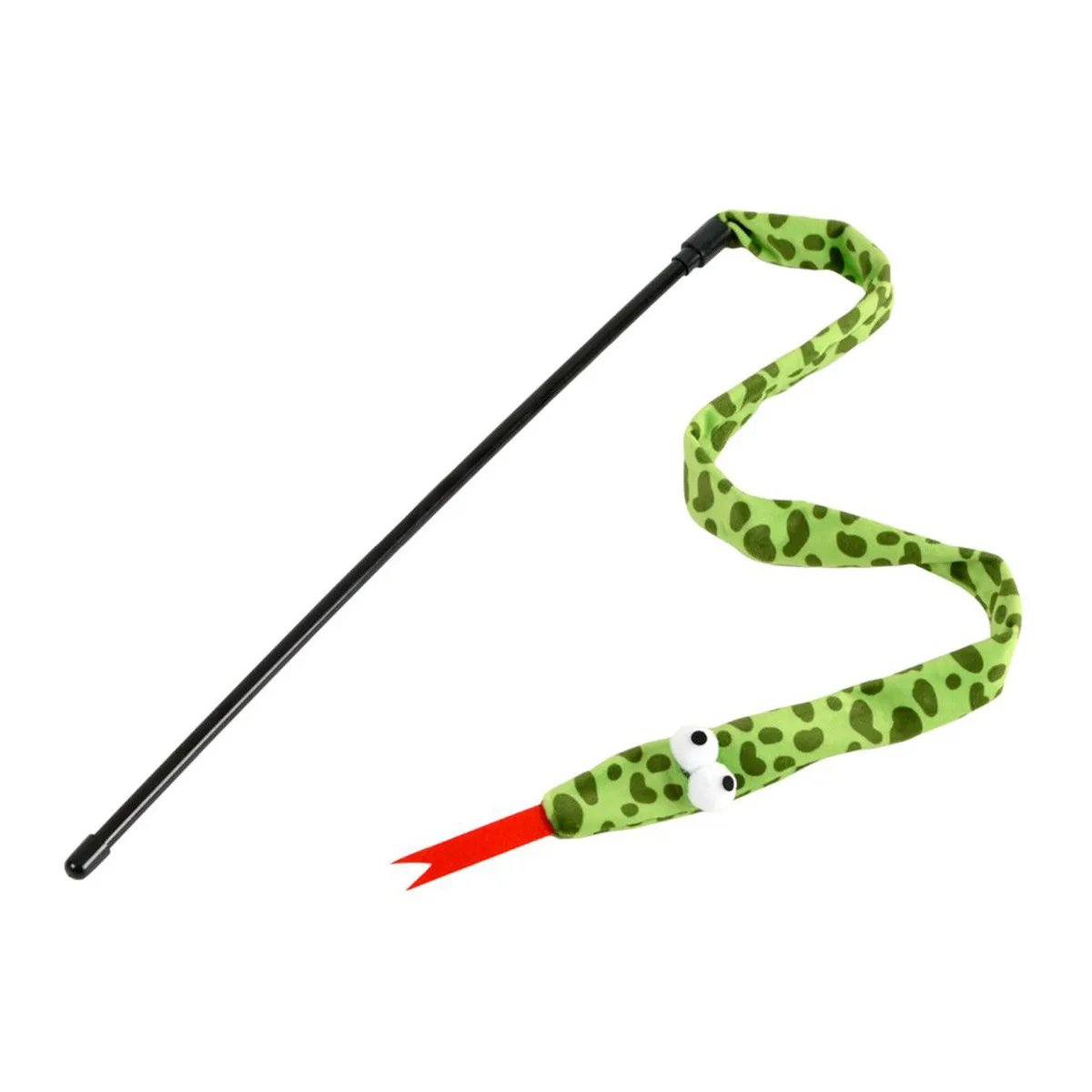 Jouet Pour Chat Canne À Pêche Serpent 40cm Vert