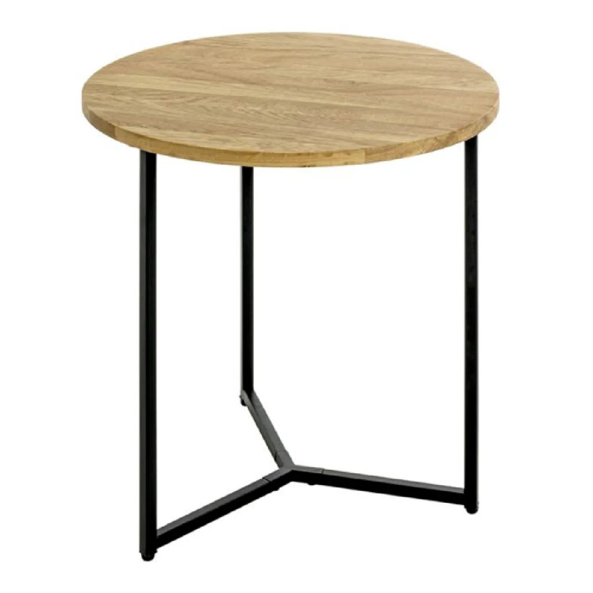 Paris Prix Noir Table D'appoint Ronde - Chêne &