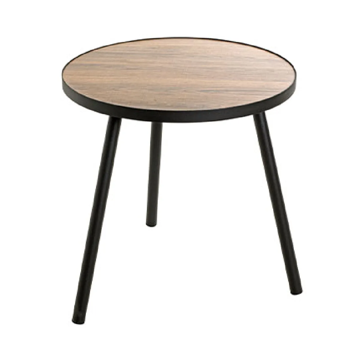Generique Noir Table D'appoint Design "Qanaq" 52Cm & Chêne - Image 2
