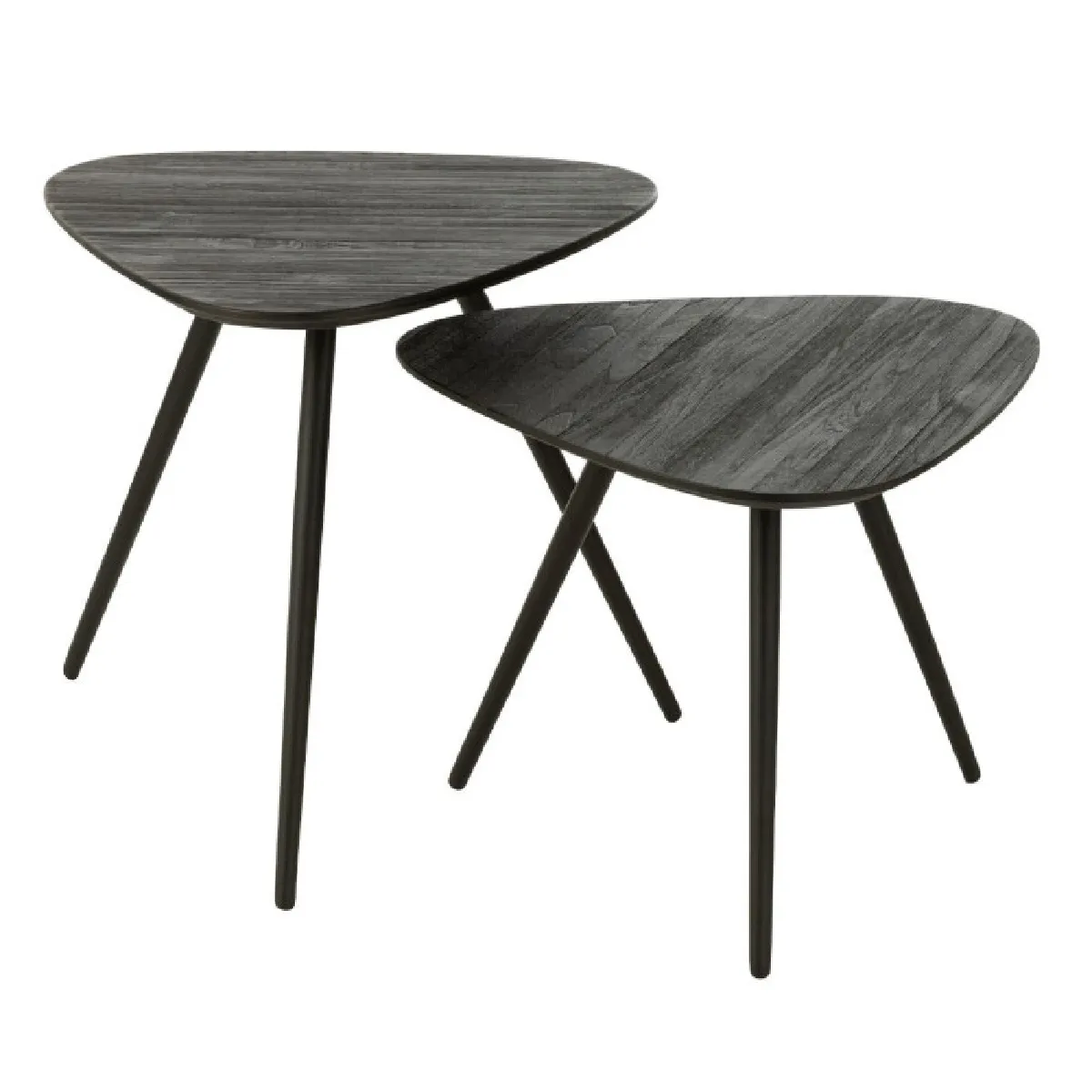 GENERIQUE - Table d'appoint - Triangle - Noir - 50cm - Image 2