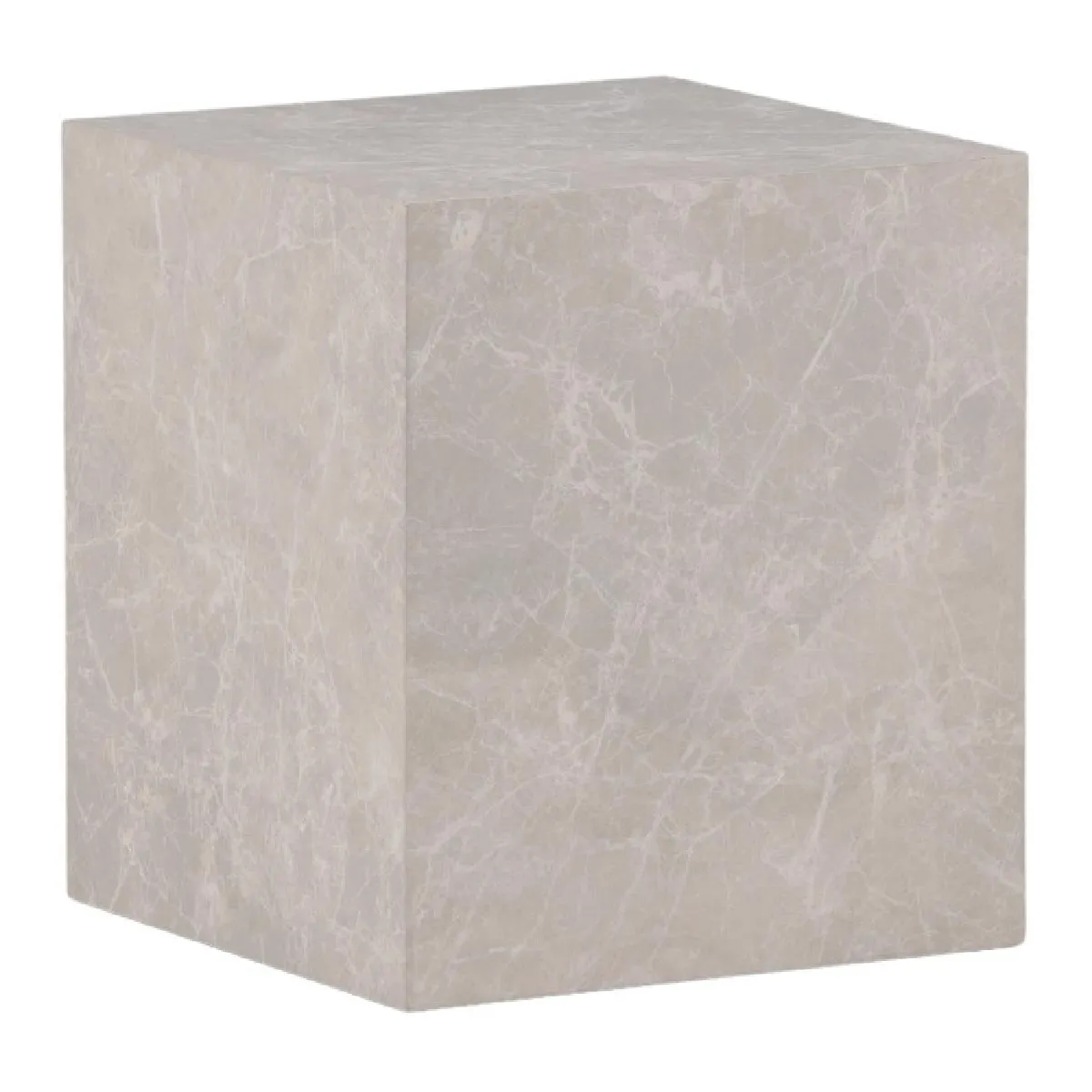 Paris Prix Beige Table D'appoint Imitation Marbre