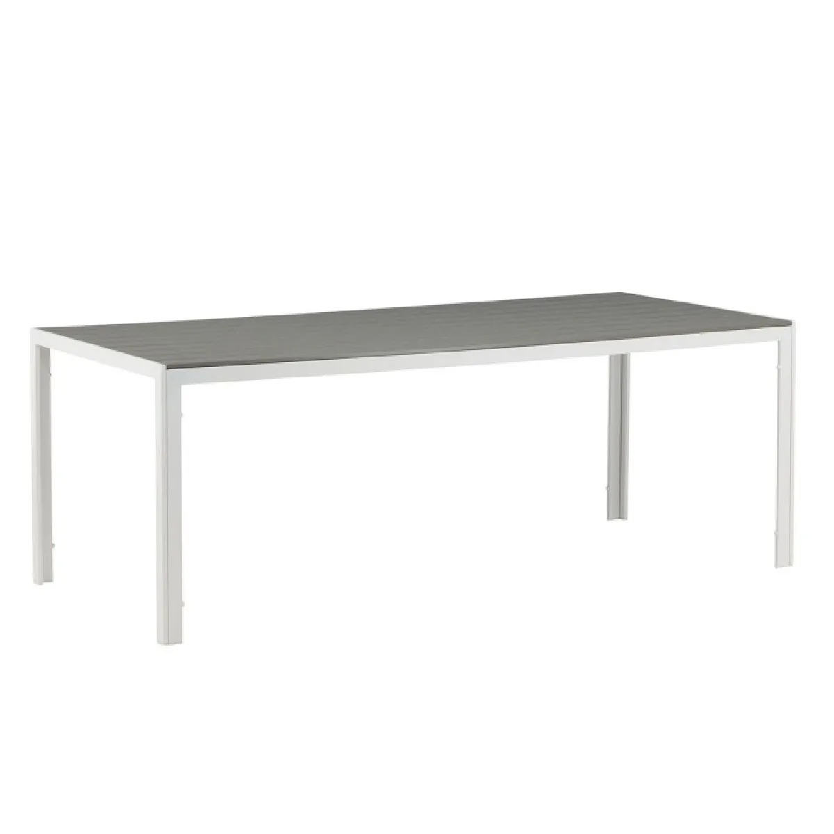 Paris Prix Gris/Blanc Table De Jardin Repas - Et