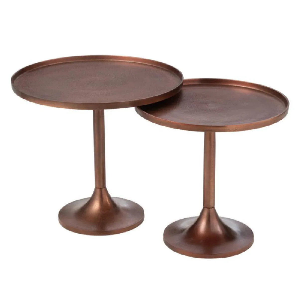 Paris Prix Bronze Lot De 2 Tables D'appoint