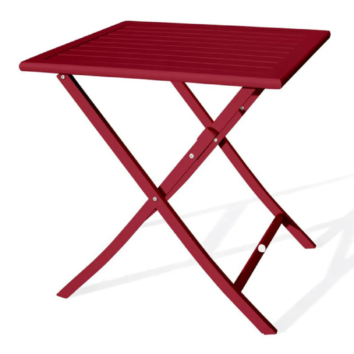 Paris Prix Rouge Table De Jardin Pliante - Carmin