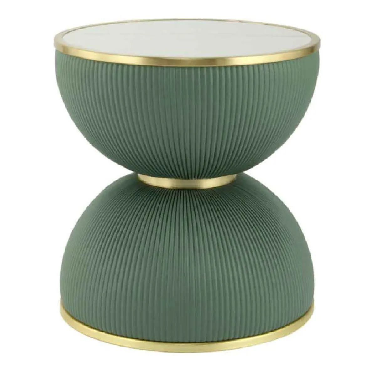 Non Communiqué Vert Table D'appoint Design "Jokai" 51Cm & Or - Image 2