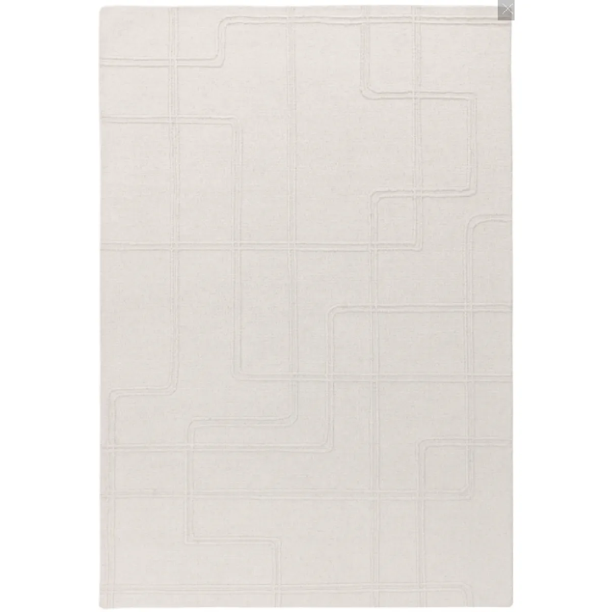 Tapis salon et chambre pure laine GROOM 120 x 170 cm