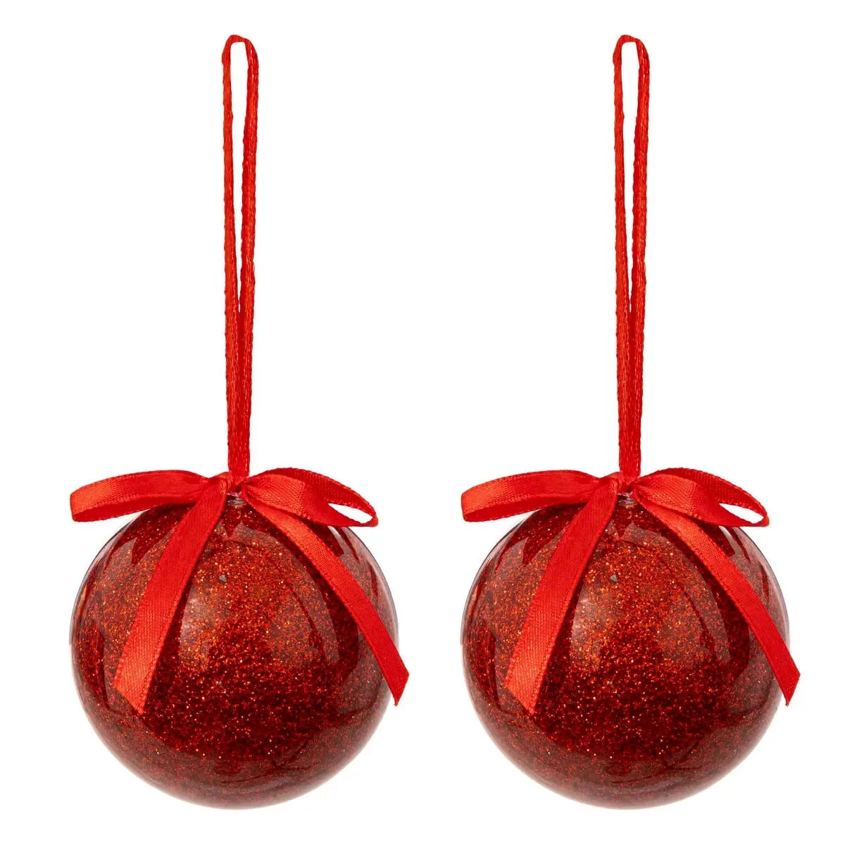 Atmosphera Rouge Boules De Noël S
