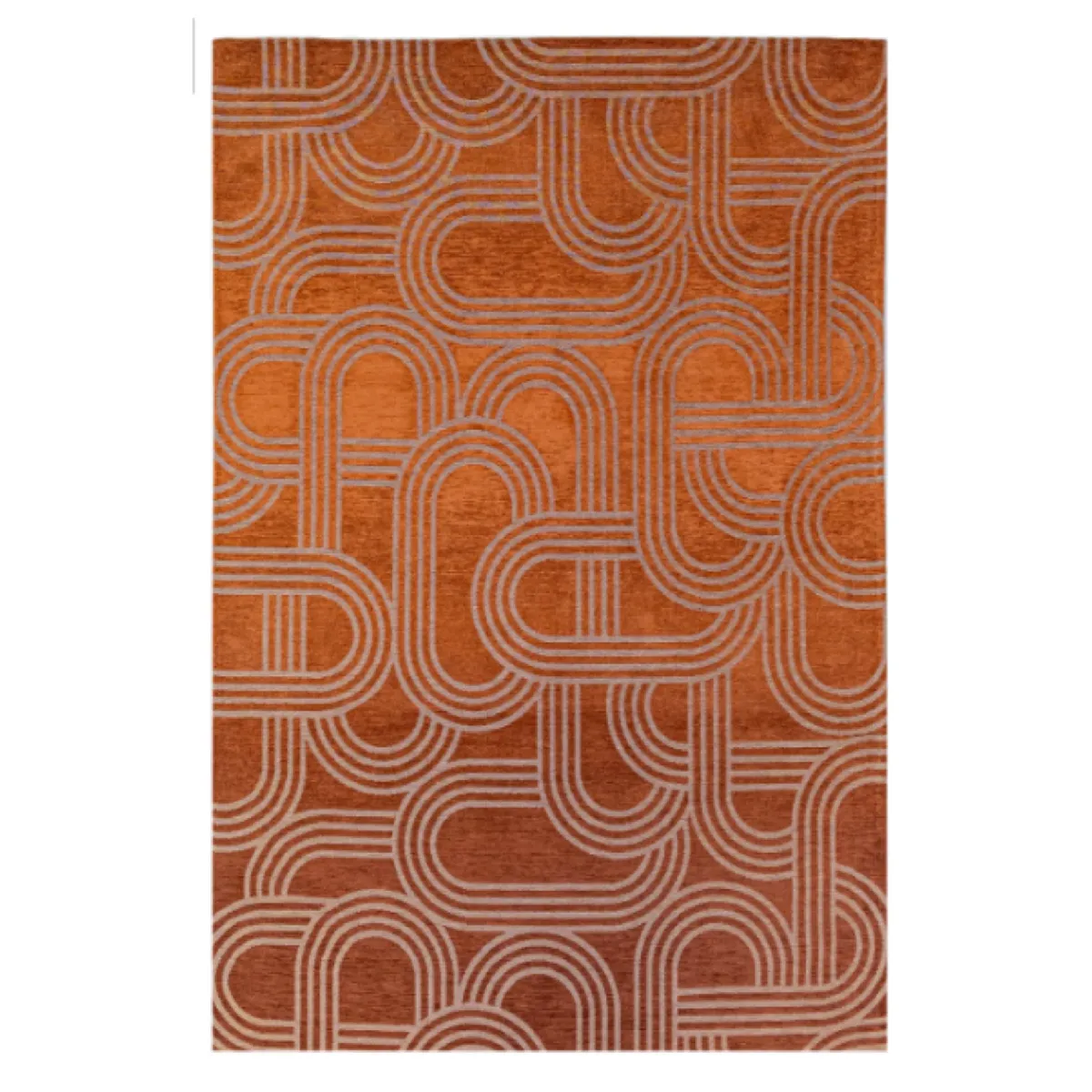 Tapis salon et chambre moderne tissé plat FEVER 140 x 200 cm - vue 3