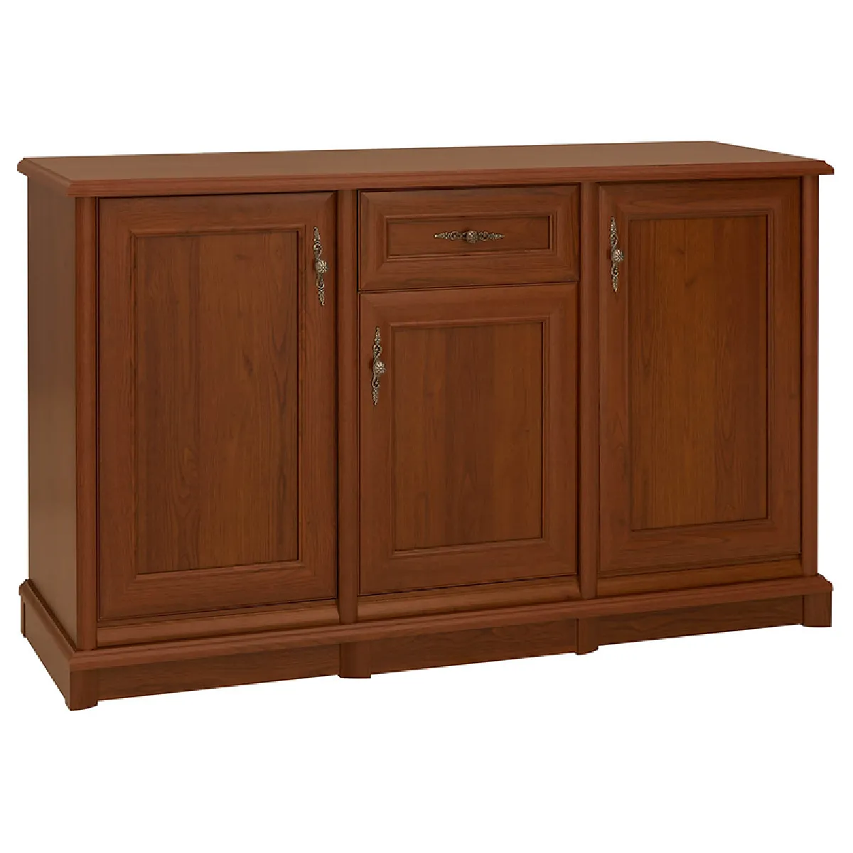 Pegane Commode Buffet De Rangement - Châtaignier